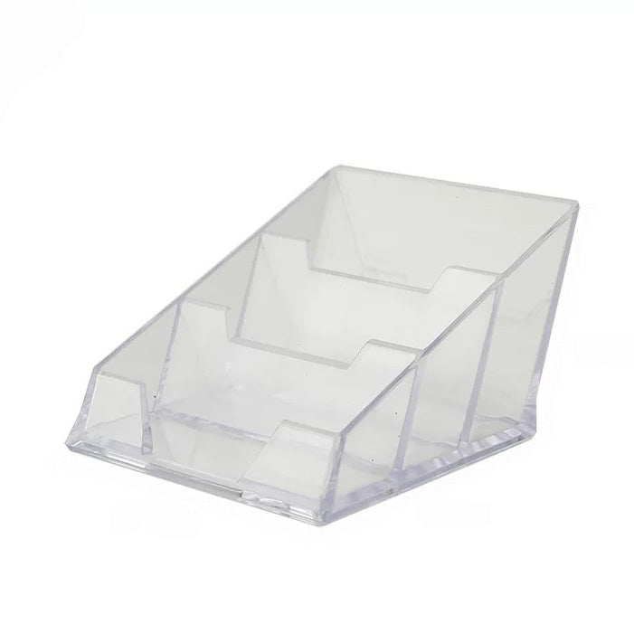 Plastic Holder for 3 Parts Cards