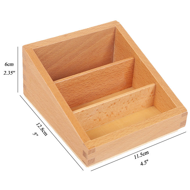 Wooden Holder for 3 Parts Cards