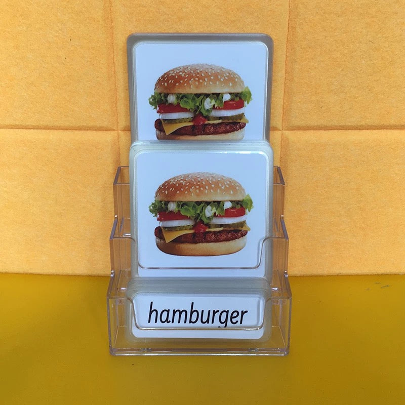 Food Three-Parts Cards w/ Stand