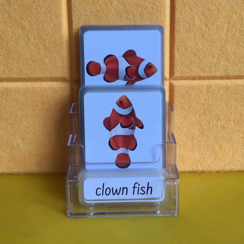 Ocean Animals Three-Parts Cards w/ Stand
