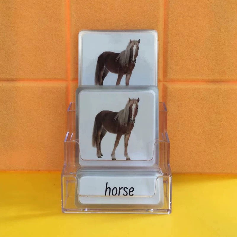 Animals Three-Parts Cards w/ Stand