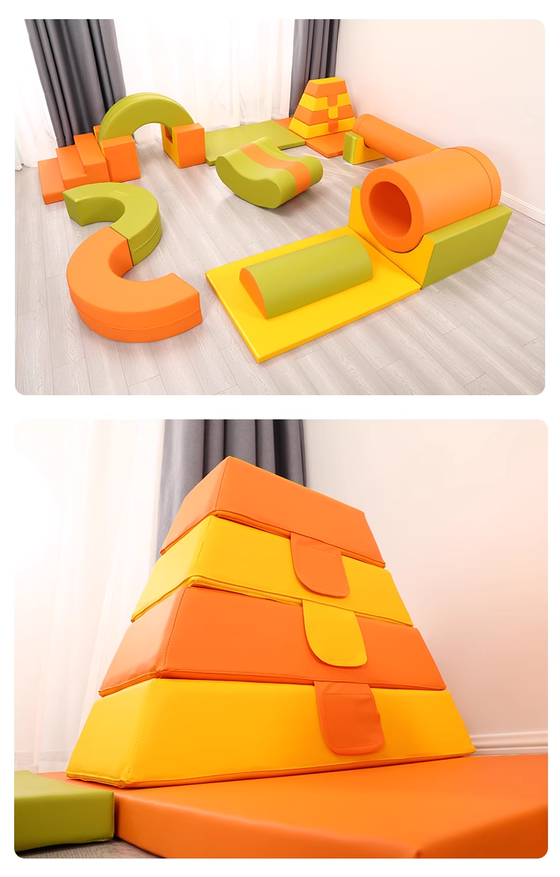 Sensory Exploring and Crawling Toddler Soft Play Set / Soft Gym Set 17pcs