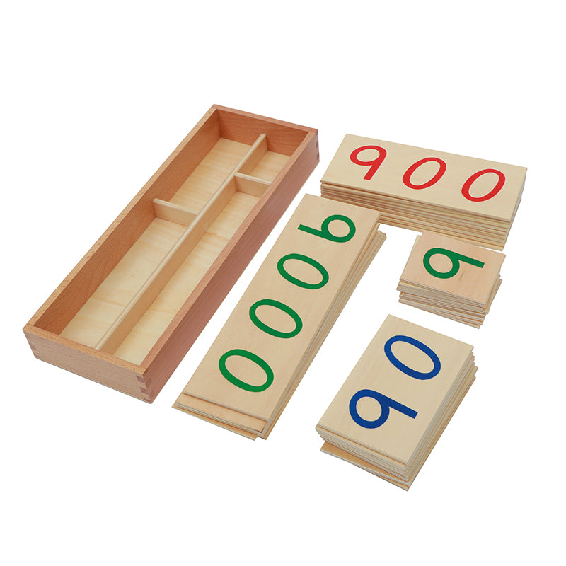 Large Wooden Number Cards