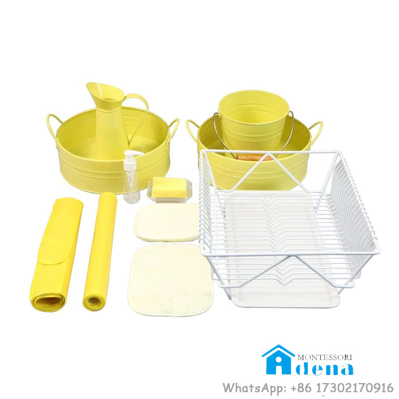 Preschool Washing Dishes-Hands-Cloths