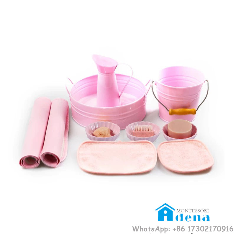 Preschool Washing Dishes-Hands-Cloths
