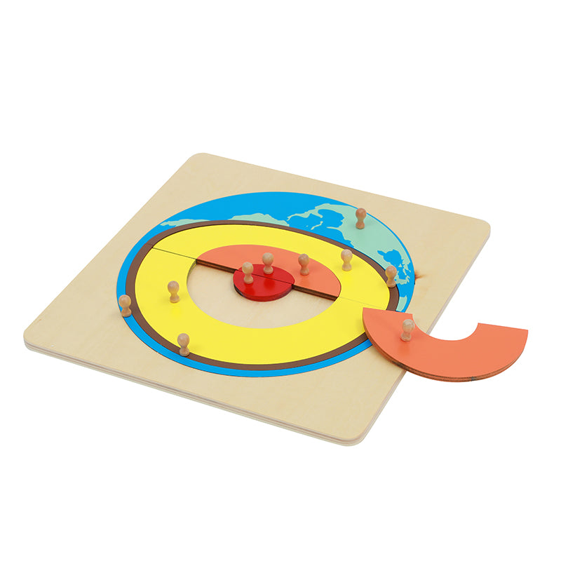Layers of the Earth Wooden Puzzle
