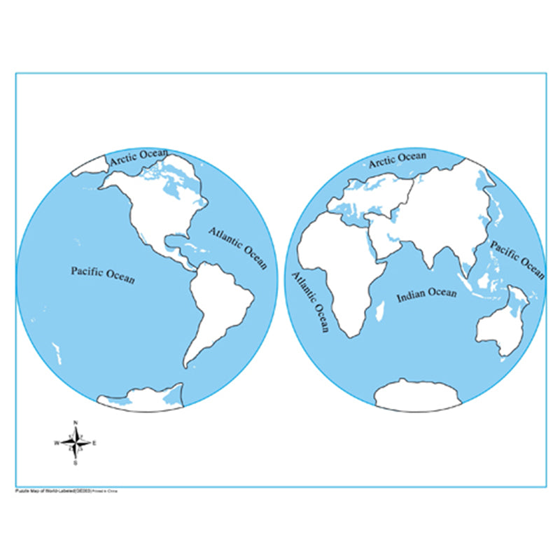 Unlabeled World Parts Control Map -PVC