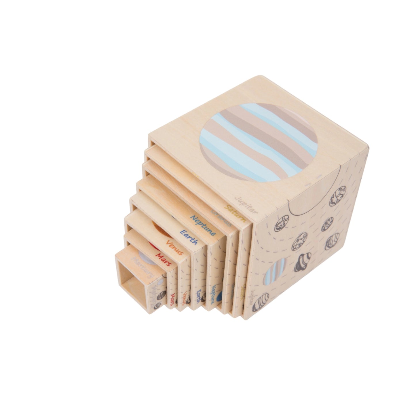 Eight Planets Nesting Boxes