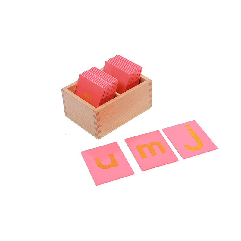 Lower and Capital Case Sandpaper Letters with Box