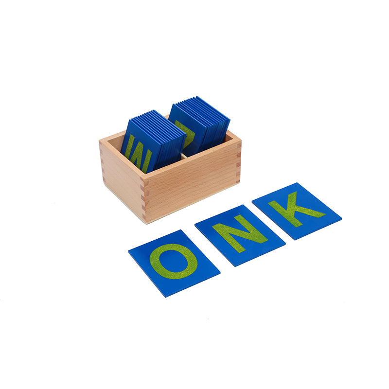 Lower and Capital Case Sandpaper Letters with Box