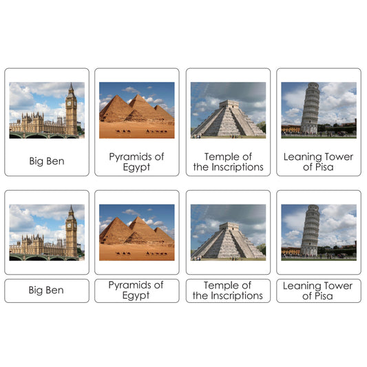 Sorting Cards-World Famous Landmark EN