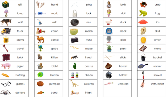 Montessori Blue Series - Objects