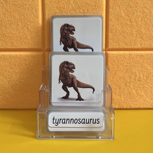 Dinosaurs Three-Parts Cards w/ Stand