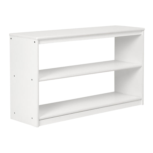 Open Back Shelf, 2 Tiers -White Painting