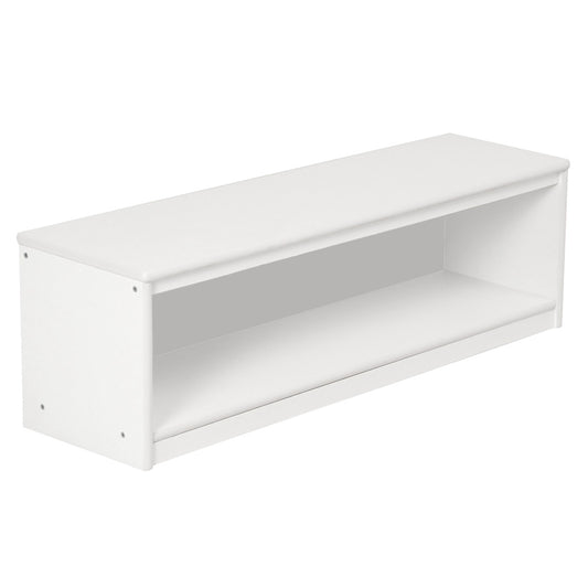 Closed Back Shelf, 1 Tier -White Painting