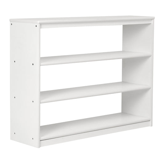 Open Back Shelf, 3 Tiers -White Painting