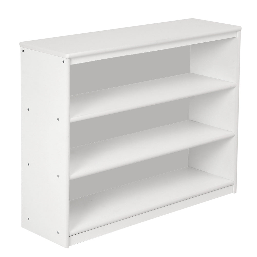Closed Back Shelf, 3 Tiers -White Painting