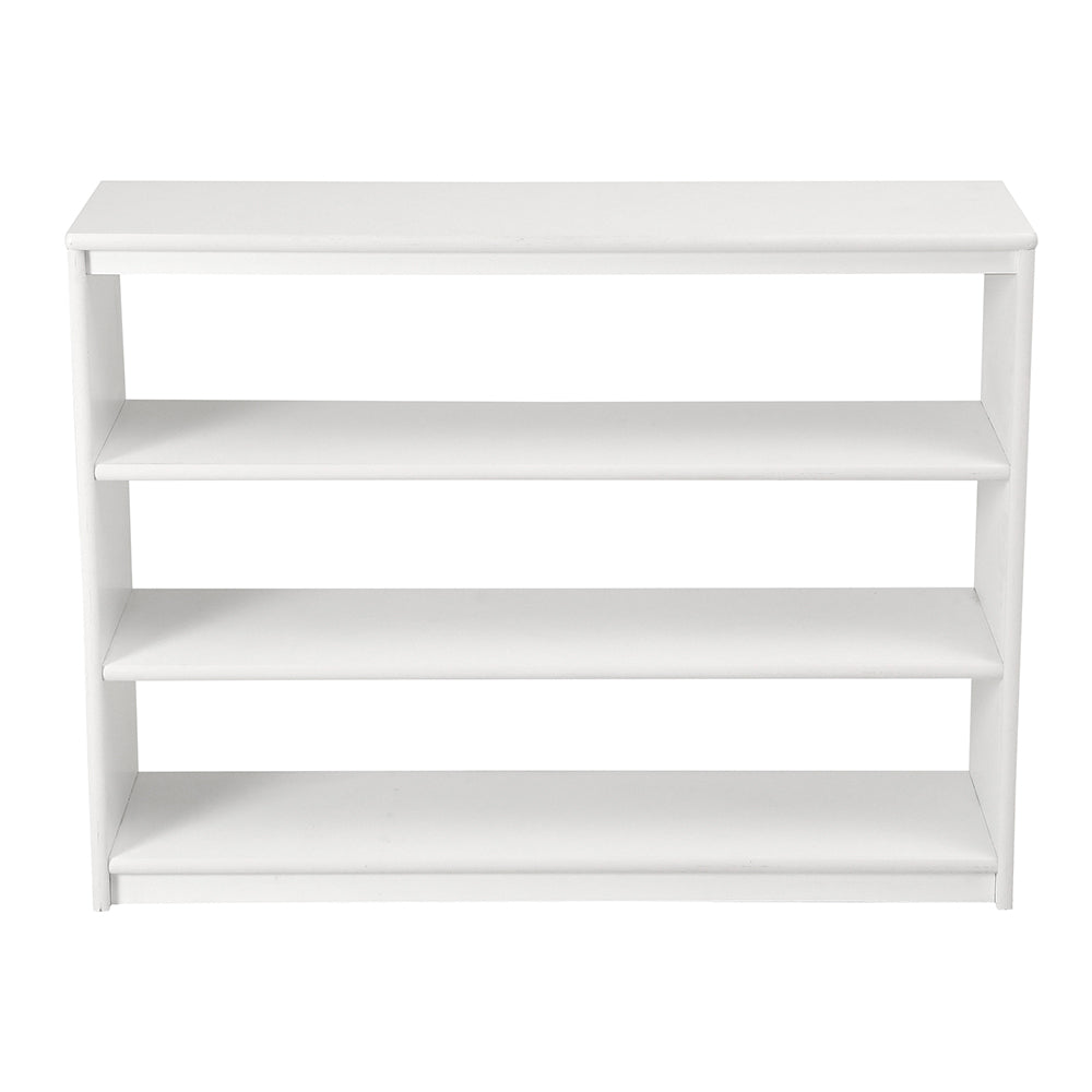 Open Back Shelf, 3 Tiers -White Painting