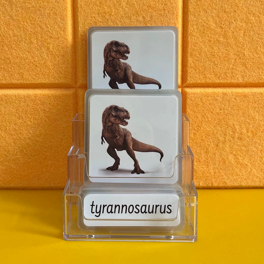 Dinosaur Three-Parts Cards w/ Stand
