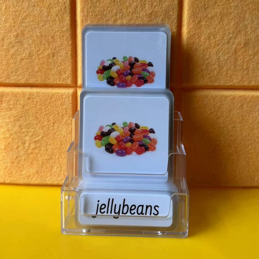 Snacks and Averages Three-Parts Cards w/ Stand