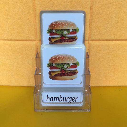 Food Three-Parts Cards w/ Stand
