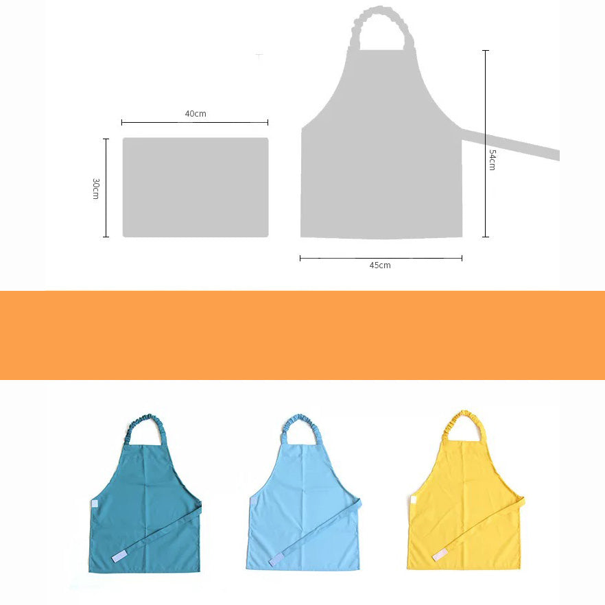 Kid Easy-Fasten Water-Resistant Apron with Silicon Pad
