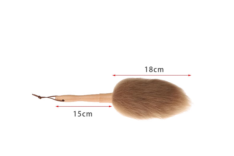 Wool Duster with Wood Handle