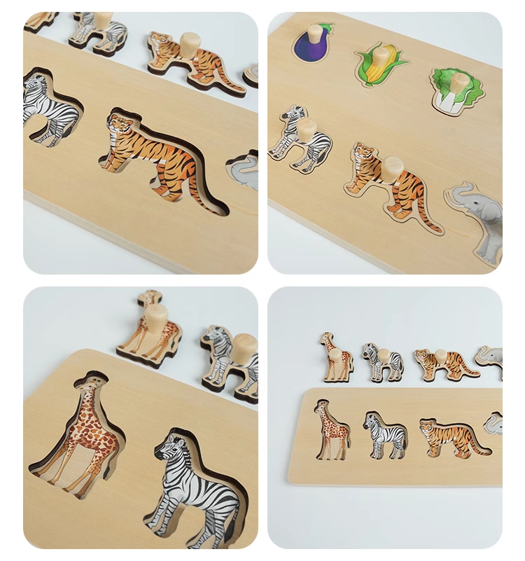 Toddler Puzzle: Vegetable & Wild Animal