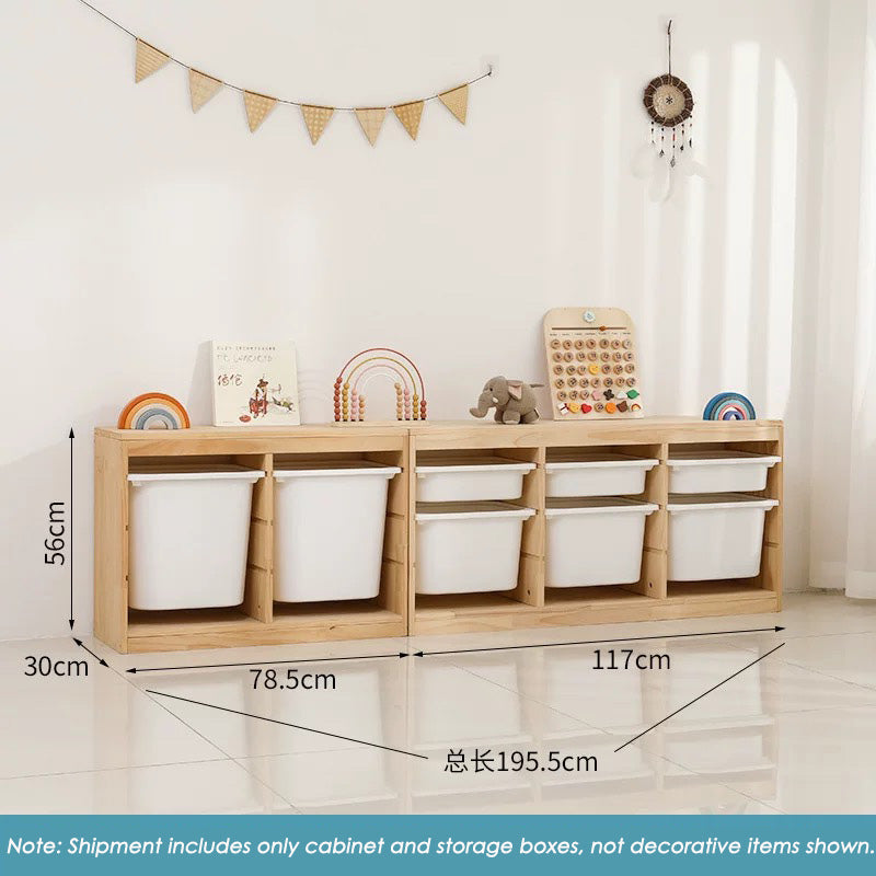 Storage Combination with Boxes, 195.5*30*56cm