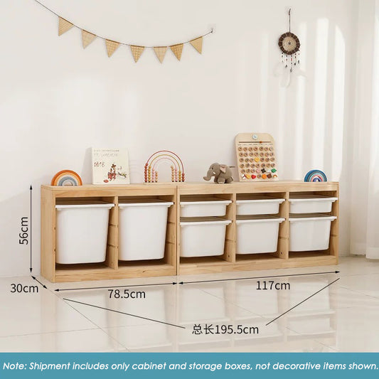 Storage Combination with Boxes, 195.5*30*56cm