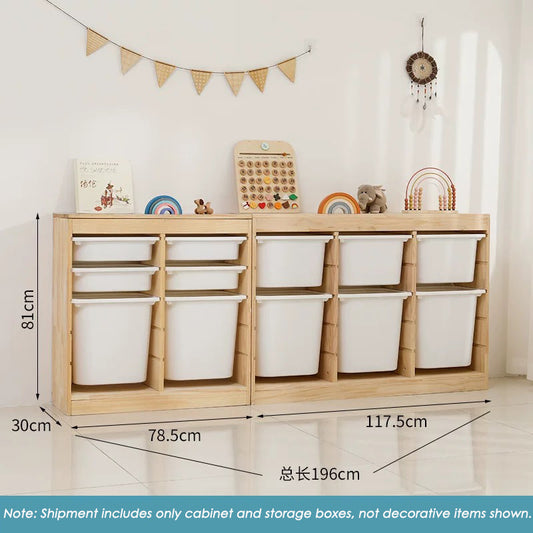Storage Combination with Boxes, 196*30*81cm