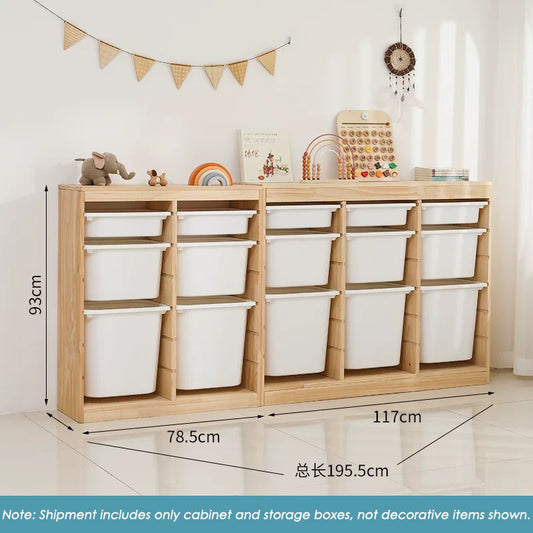 Storage Combination with Boxes, 196*30*93cm