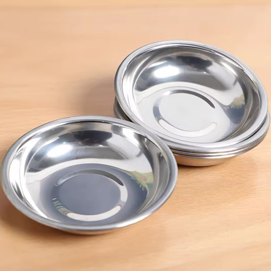Stainless Steel Dishes (Pack of 3)