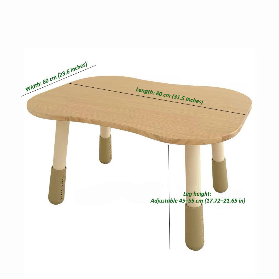 Adjustable Solid wood Table