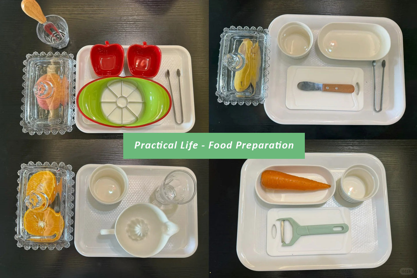 Practical Life Food Preparation - Cutting an Apple