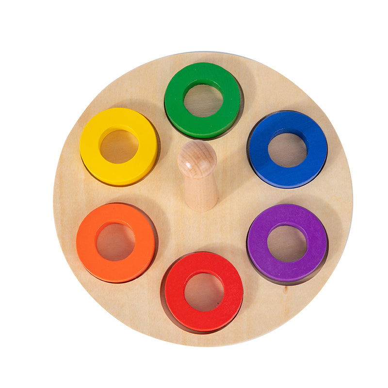 Wooden Stacking and Sorting Ring