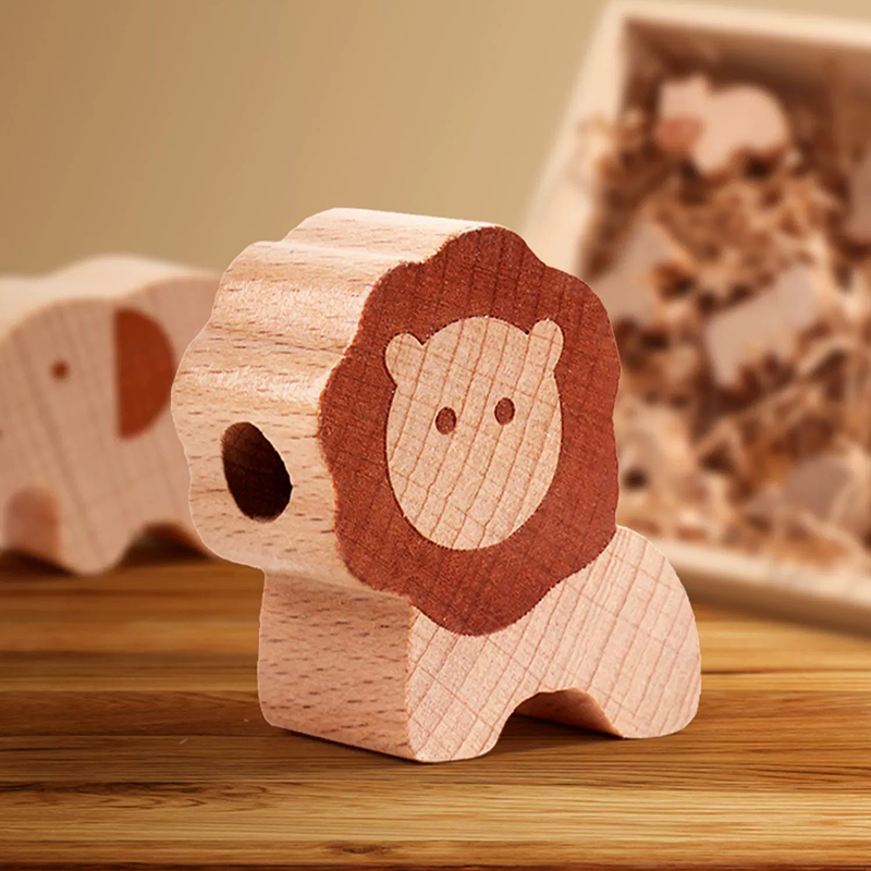 Wooden Animals Threading Set