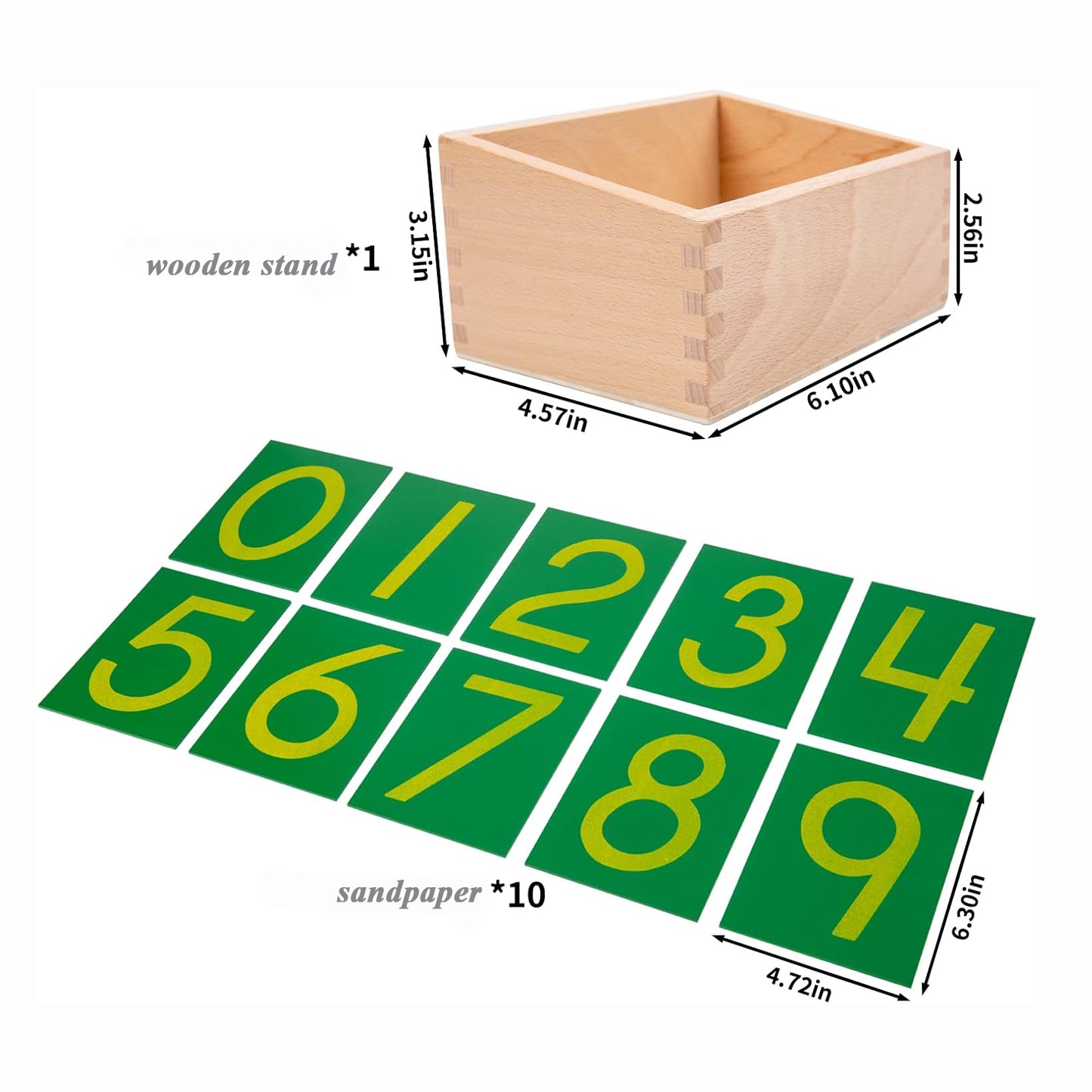 Sandpaper Numbers With Box
