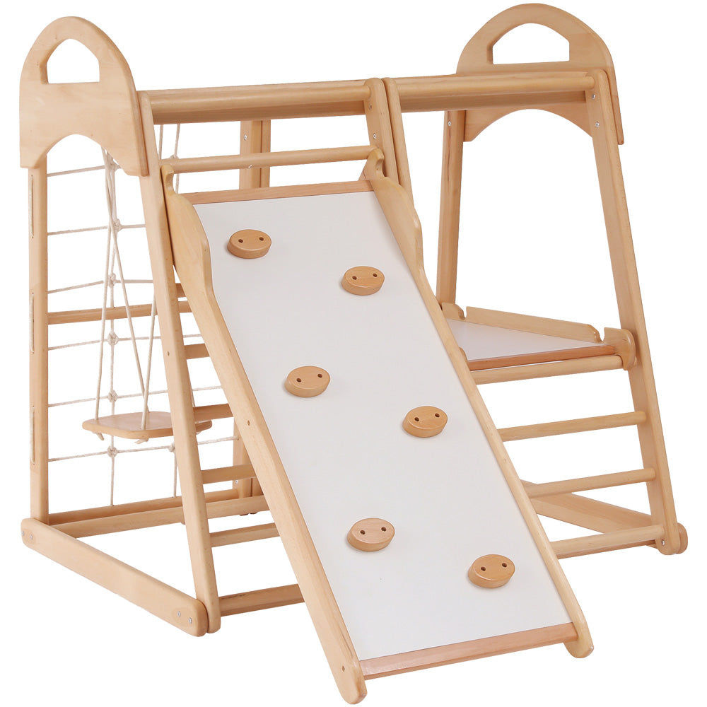 8-in-1 Wooden Montessori Climber Playset