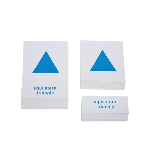 Three Part Cards for Geometric Cabinet