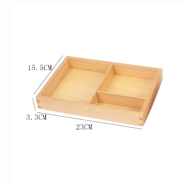 Wooden Holder for Three-Parts Cards