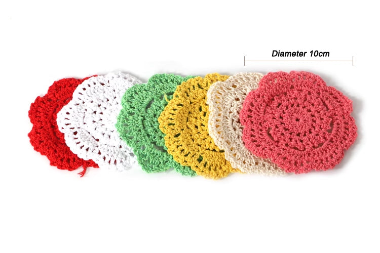 Handmade Crochet Coasters/Doilies （pack of 6）
