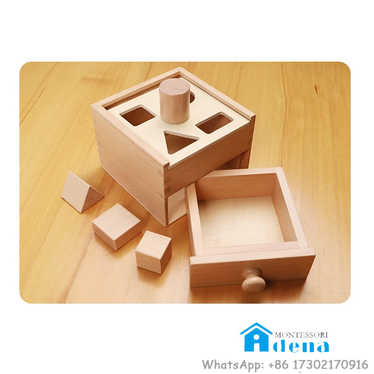 Buzón Montessori - Cajón con formas naturales