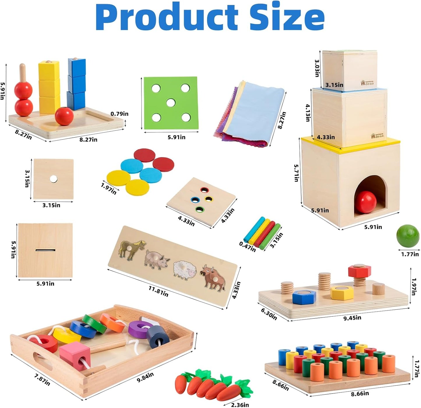 Adena Montessori Play Kit 16-17-18Month