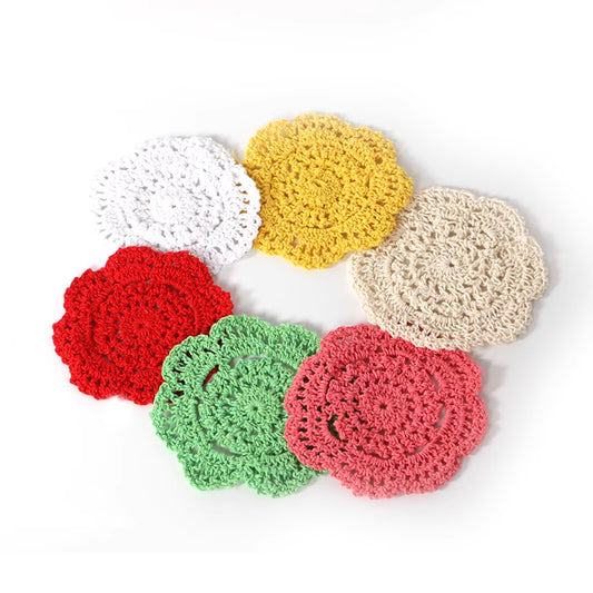 Handmade Crochet Coasters/Doilies （pack of 6）