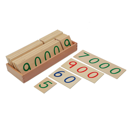 Large Wooden Number Cards
