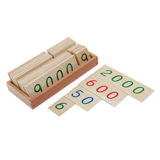 Small Wooden Number Cards