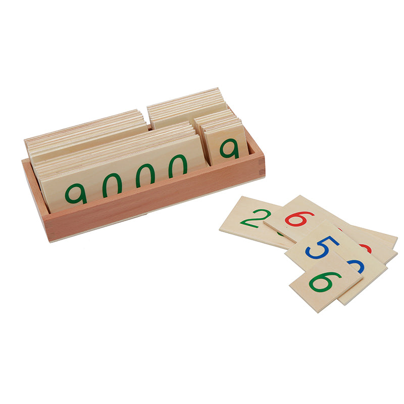 Small Wooden Number Cards