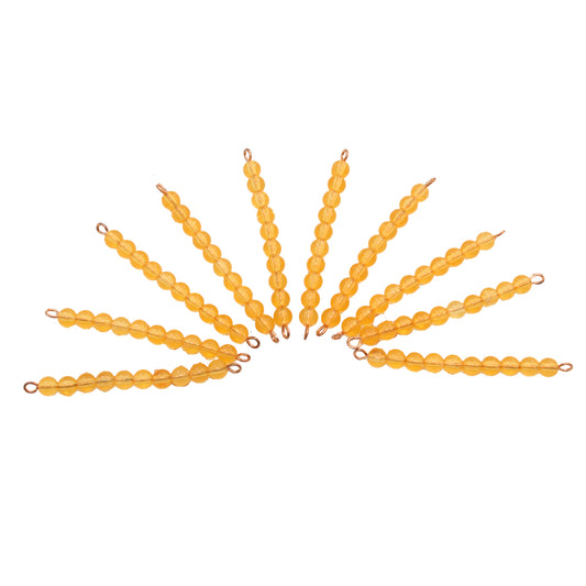 10 Golden Bead Bars of Ten