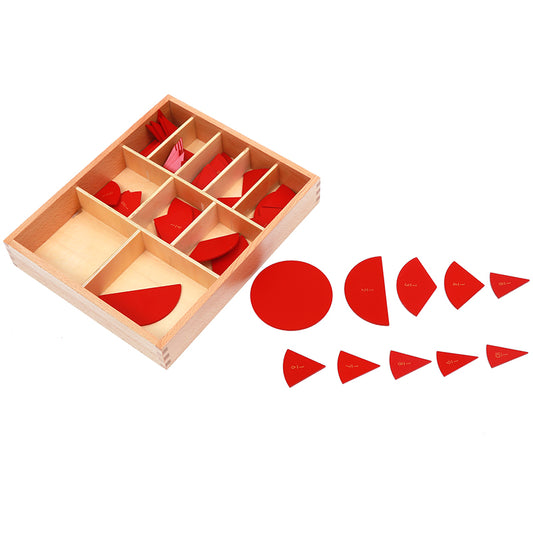 Cut-Out Labeled Fraction Circles（1-10）